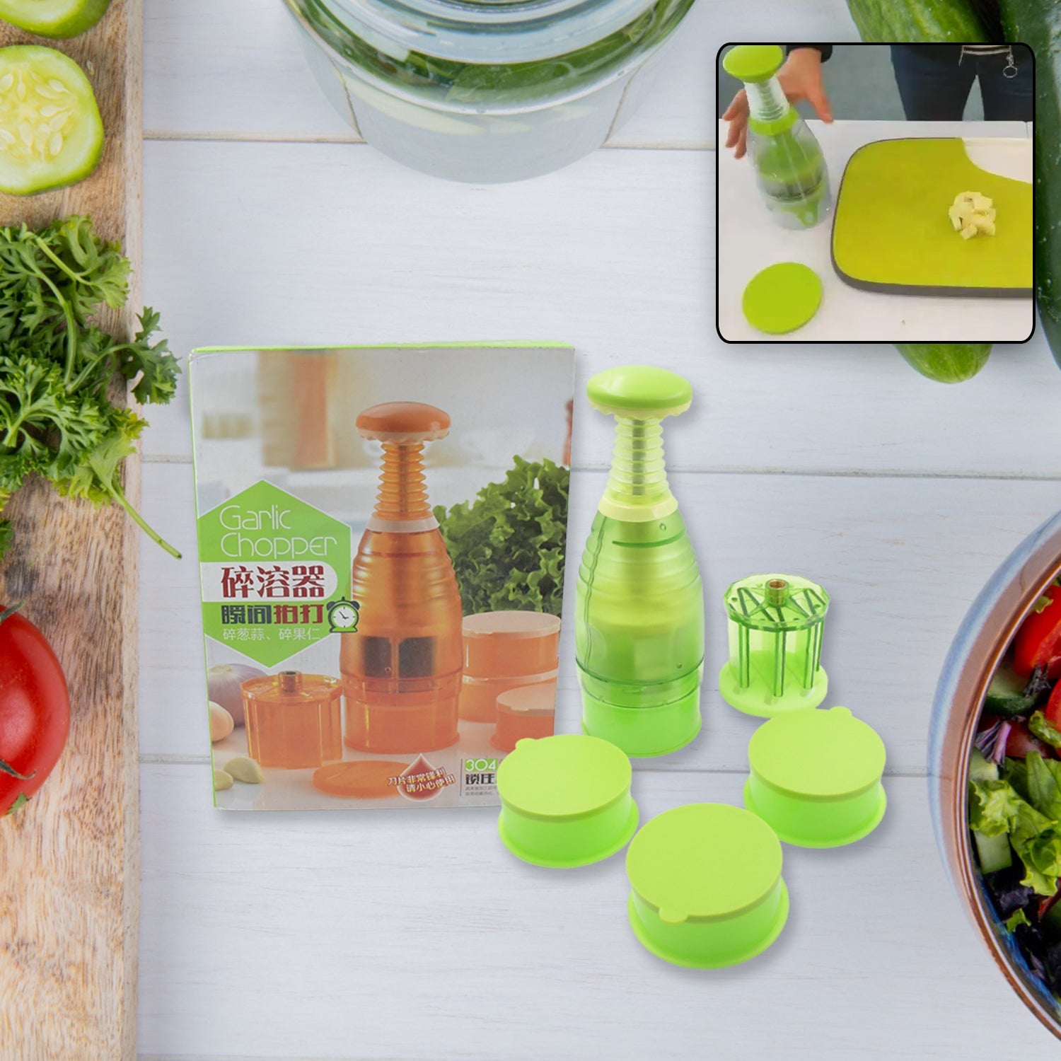 5845 Food Chopper, Easy to Clean Manual Hand Chopper Dicer, Slap Press Chopper Mincer for Vegetables Onions Garlic Nuts Salads 5845 Food Chopper, Easy to Clean Manual Hand Chopper Dicer, Slap Press Chopper Mincer for Vegetables Onions Garlic Nuts Salads